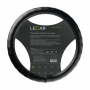 Оплетка на руль LECAR 45208 M 37-39 см экокожа черный